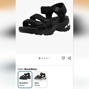 Kids Black Sandals